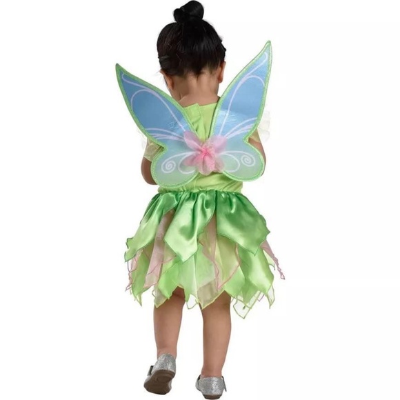BRAND NEW baby girl Disney tinkerbell fairy princess halloween costume 0-6M 6-12 - Picture 2 of 6